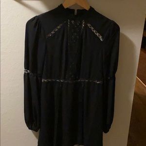 NWOT Express Black with Tan Cutout Design